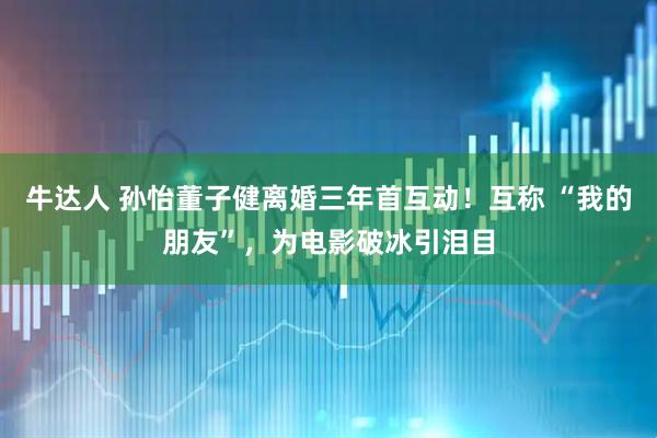 牛达人 孙怡董子健离婚三年首互动！互称 “我的朋友”，为电影破冰引泪目
